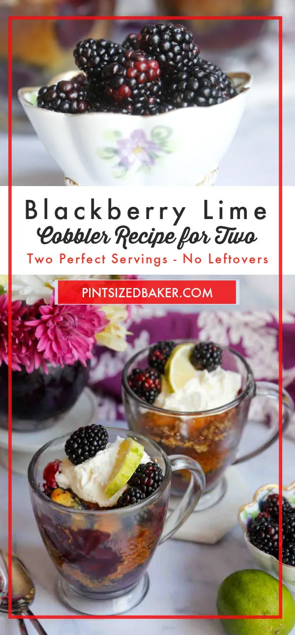 Why should you hold back on dessert just because there's two of you? Check out this Blackberry Cobbler for Two!