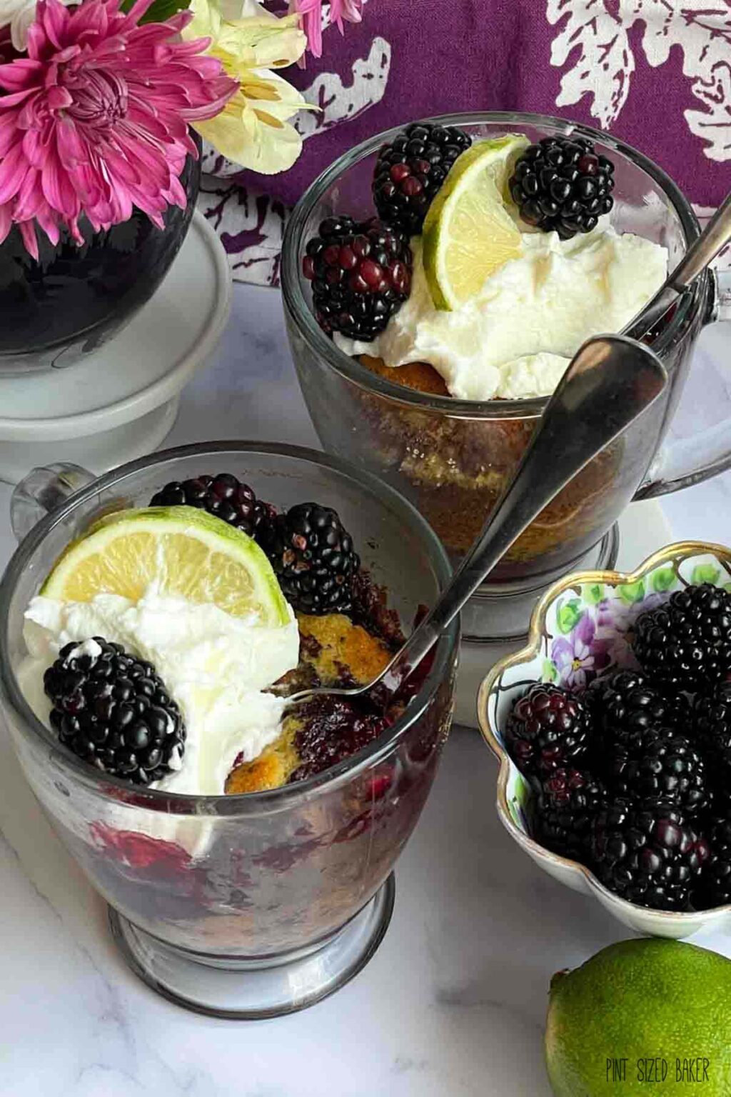 Blackberry Cobbler For Two • Pint Sized Baker