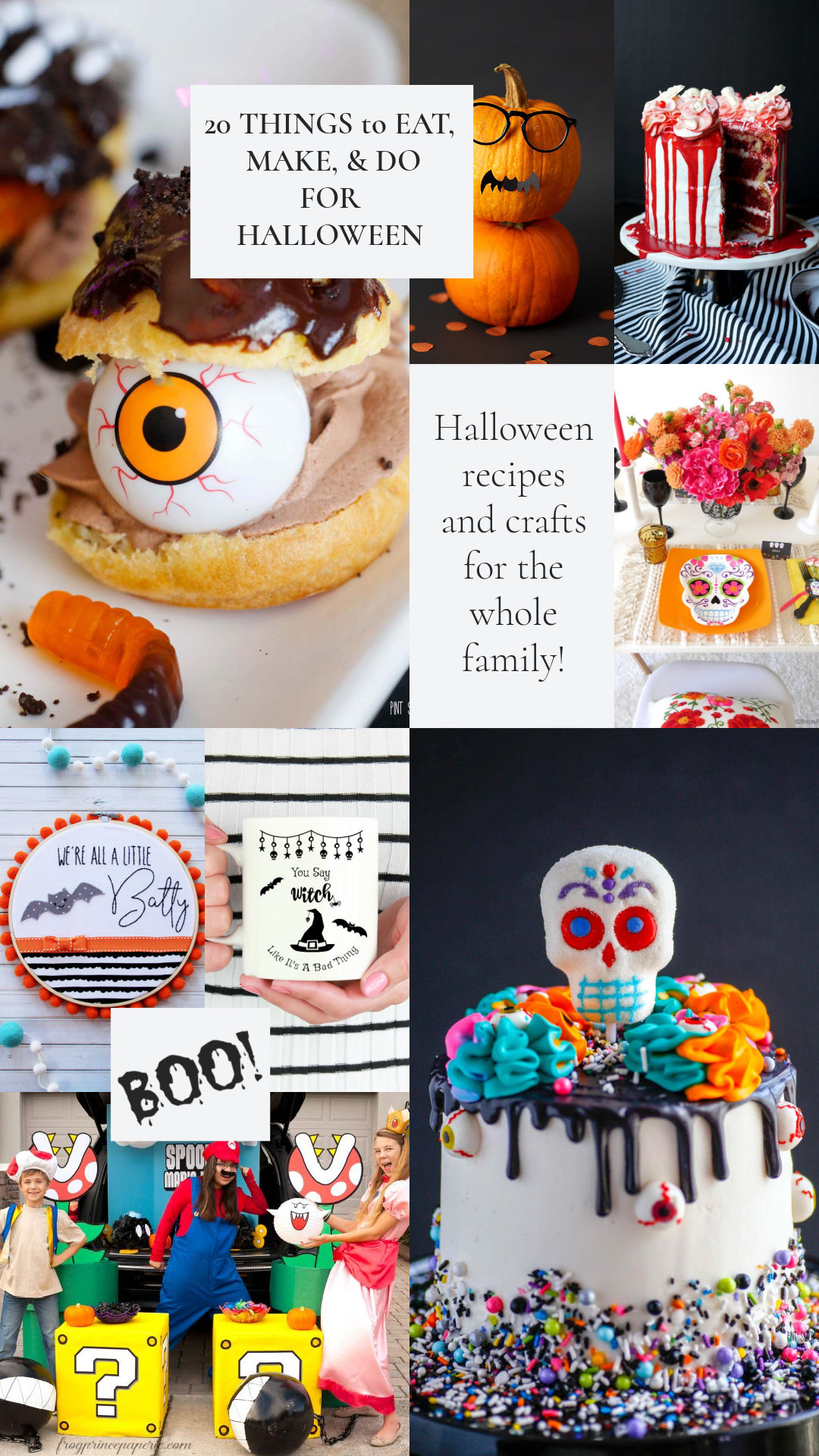 If you are at a lost for creative ideas for a night of Trick-or-Treating? Here are 20 Things to Eat, Make and Do this Halloween night.
