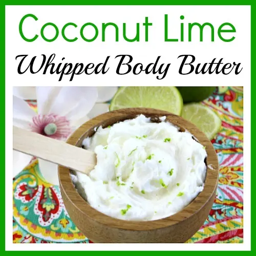 coconut lime whipped body butter