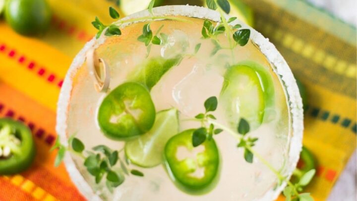 Image for Spicy Jalapeno Thyme Margarita Recipe