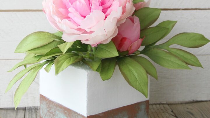 Image for DIY Faux Copper Patina Vase Arrangement