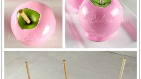 How to Make Pink Cotton Candy Candy Apples1