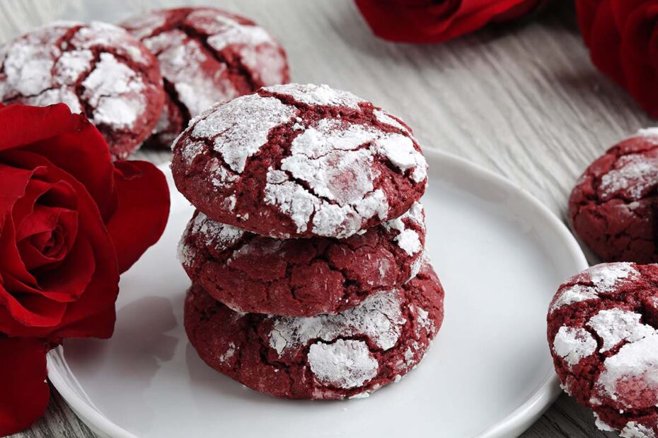 Red Velvet Crinkle Cookies 8