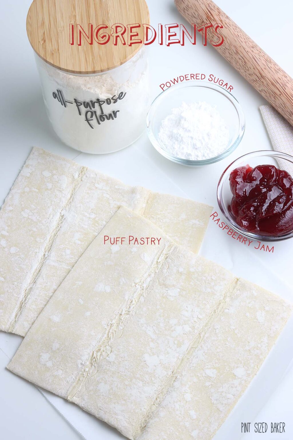 Raspberry Pastry Twists Recipe • Pint Sized Baker