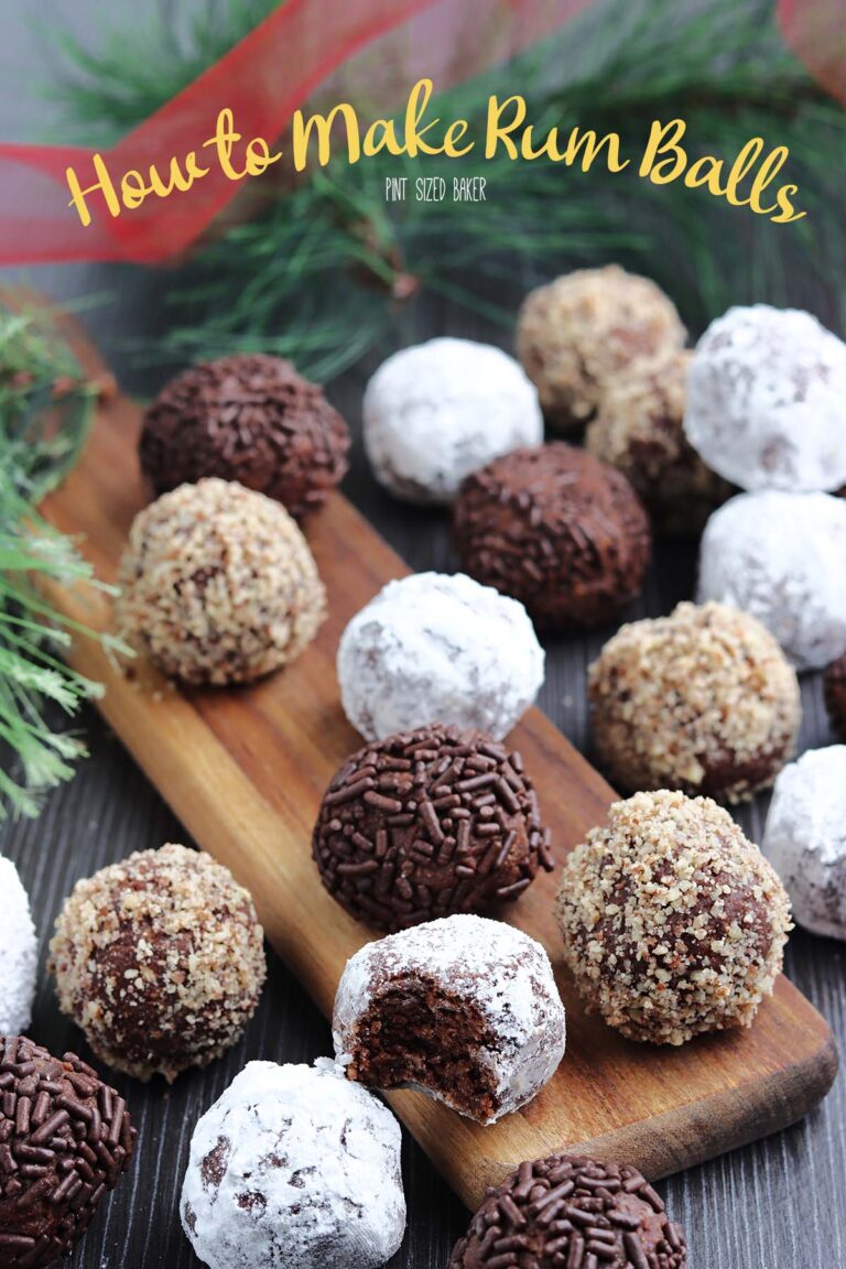 How To Make Rum Balls • Pint Sized Baker