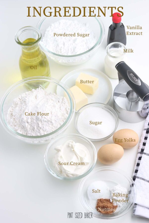 Image of the ingredients laid out on a white background. 