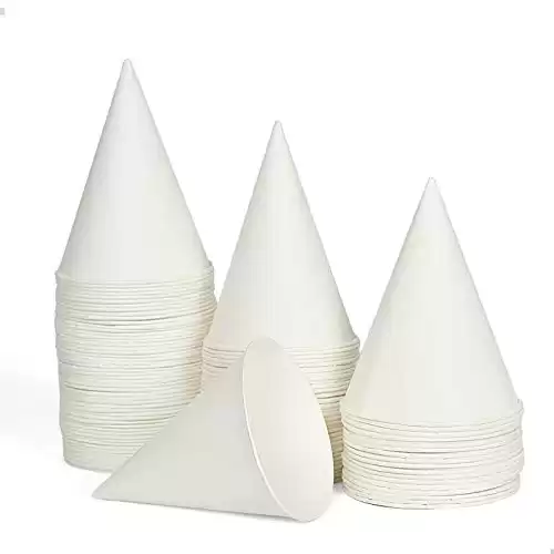 Cone Cups, Wax Coated Leakproof