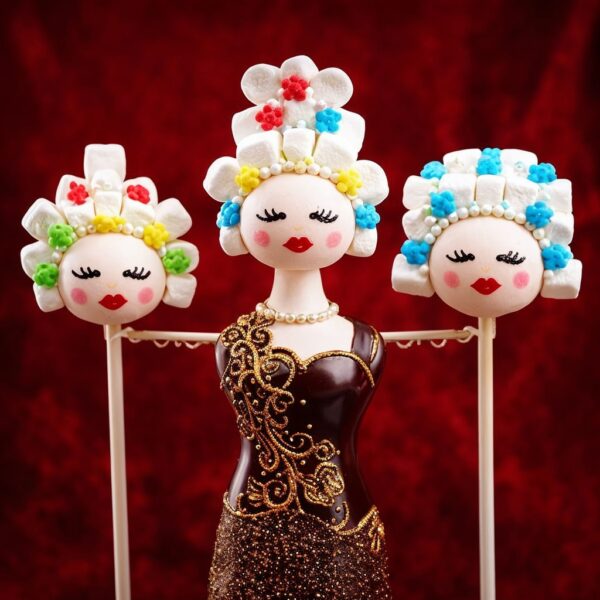 Marie Antoinette Cake Pop Tutorial 3 Marie Antoinette cake pops with different decorations
